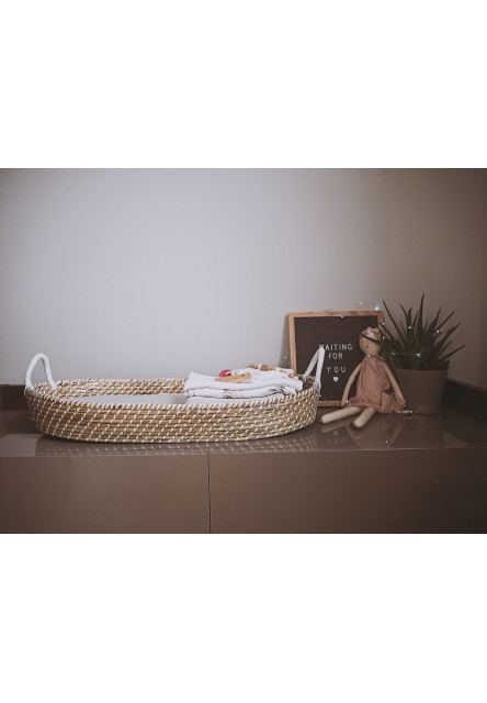 Fonott pelenkázó kosár (matraccal nélkül) – Smart Basket natural