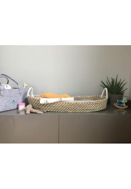 Fonott pelenkázó kosár (matraccal nélkül) – Smart Basket natural