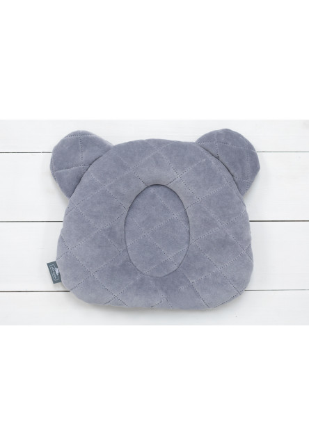 Teddy Bear lapos mackó párna, Szürke