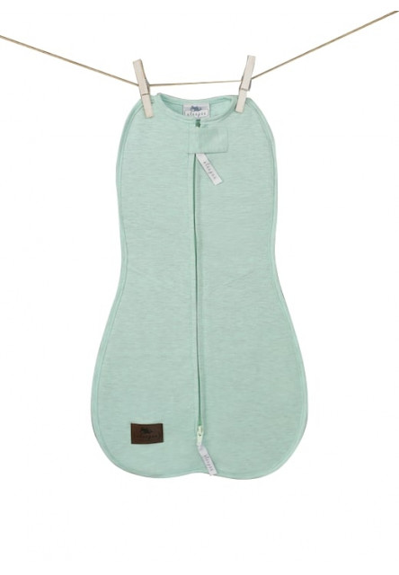 Sleepee FIRST STEP SwaddleMe pólya, INGYENES sapkával, Menta