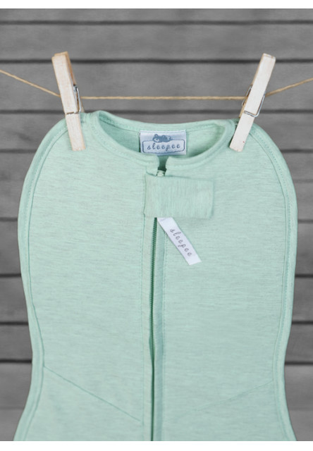 Sleepee FIRST STEP SwaddleMe pólya, INGYENES sapkával, Menta