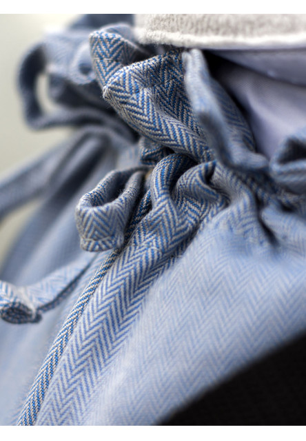 Állítható ergonómikus hordozó Multi Soft Little Herringbone Blue 100% pamut, jacquard 