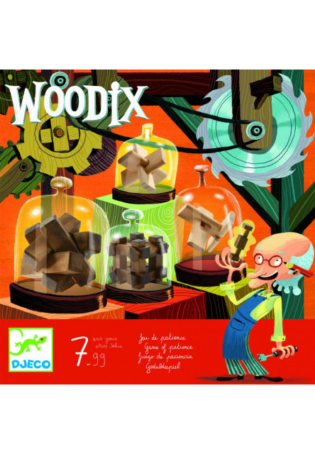 Logikai játék - Fa ördöglakatok - Woodix DJECO