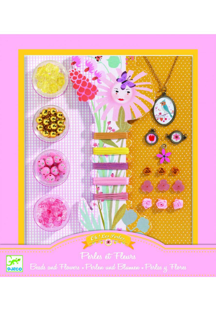 Ékszerkészító készlet - Gyöngyök és virágok - Pearls and flowers