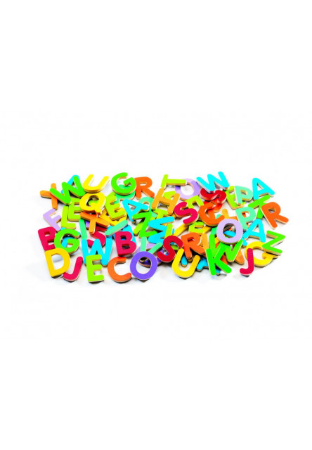 Mágneses betűkészlet - Színes nagybetűk - 83 small letters