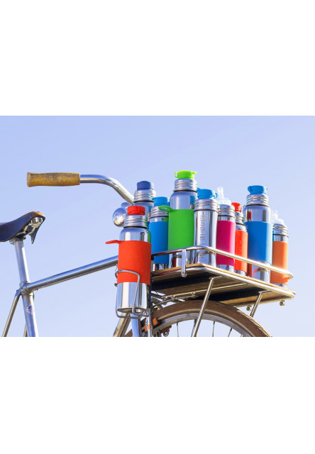 Rozsdamentes acél cumisüveg 325ml (rózsaszín-fehér) 