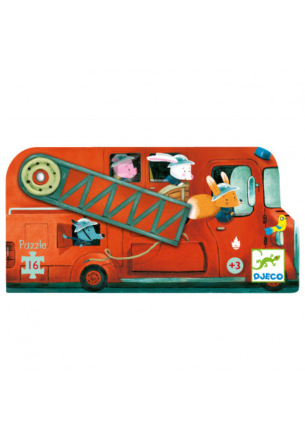 Mini puzzle - A tűzoltóautó - The fire truck