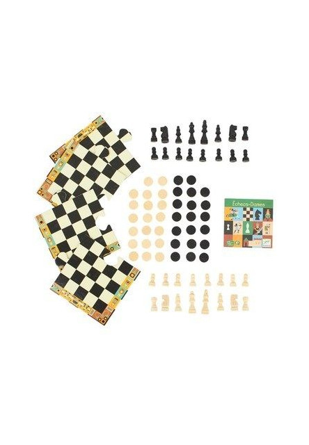 Társasjáték klasszikus - Sakk, Kínai sakk és Dáma - Chess+Checkers