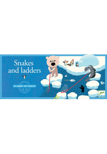 Társasjáték klasszikus - Kígyók és létrák - Snake and ladders