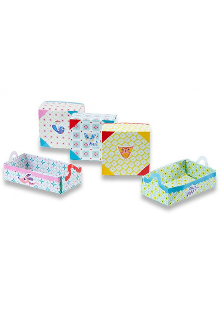 Kirigami small boxes papírtechnika